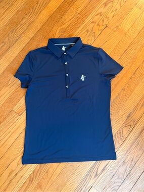Chicago Cubs 1876 Women’s Navy Performance Golf Polo Shirt Size Medium